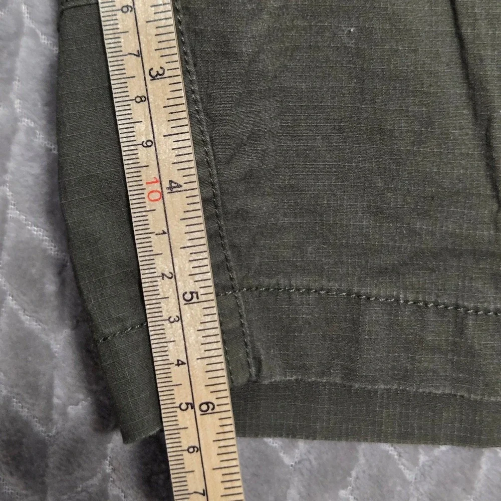 BYLT Premium Basics‎ Mens Cargo Shorts Olive Green Ripstop Stretch Size L 6in